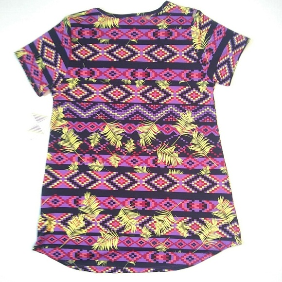 LuLaRoe Classic T Purple Size Small Aztec Pattern - Picture 2 of 7